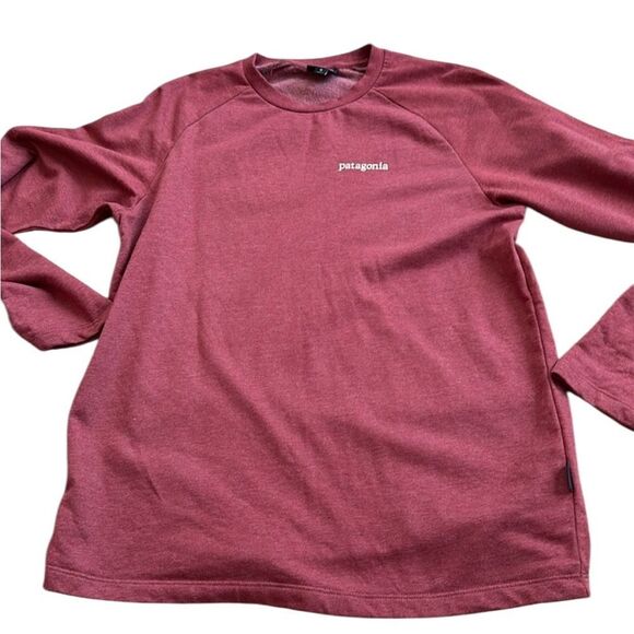 Patagonia Men's Burgundy Crewneck Ling Sleeve Shirt, Size M - Picture 2 of 12